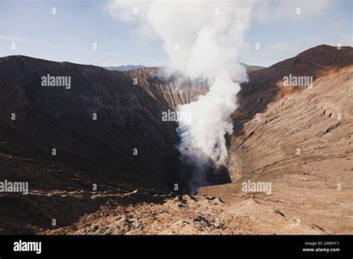 Active Volcano Smoking