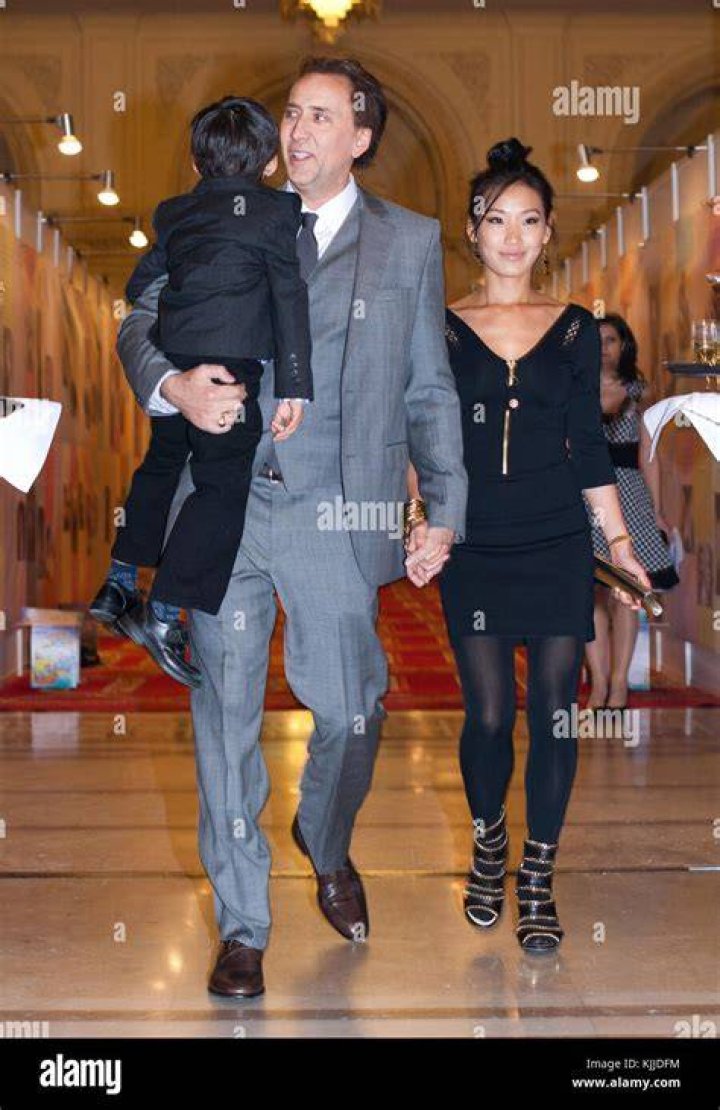 Alice Kim with her son Kal-el Coppola Cage