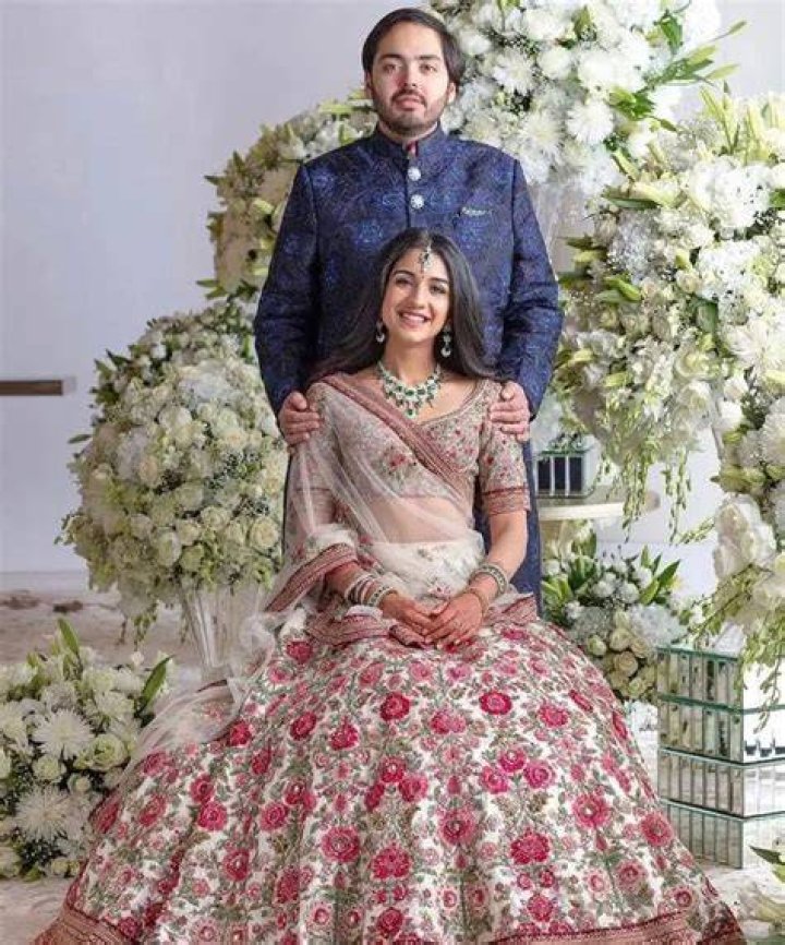 Anant Ambani and Radhika Merchant's engagement photo