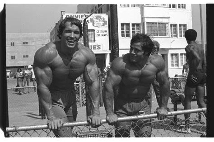 Arnold And Franco Walk Down The Street