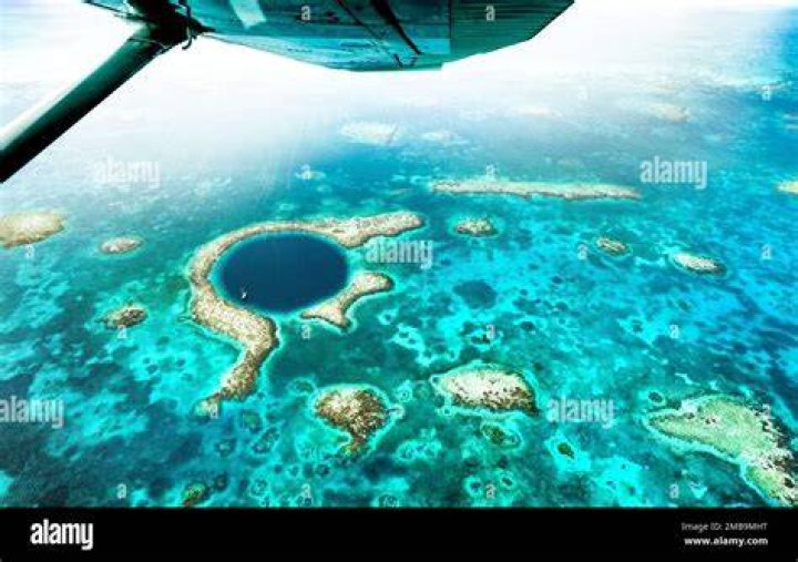 Blue Hole From Space