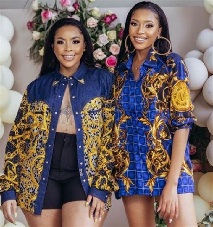 Blue Mbombo was photographed alongside her twin sister Brown Mbombo