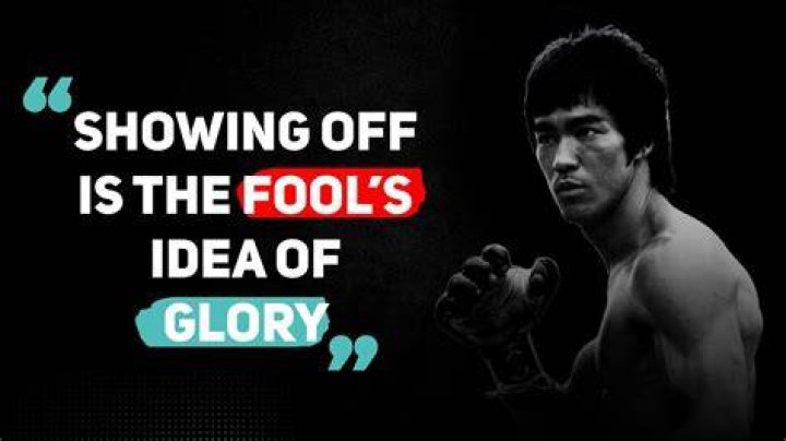 Bruce Lee On Showing Off