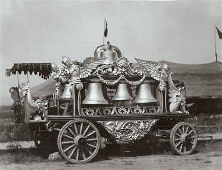 classic circus bell wagon