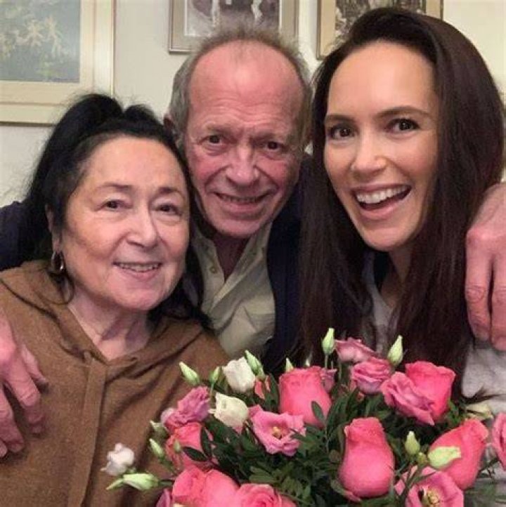 Davina Potratz with her parents