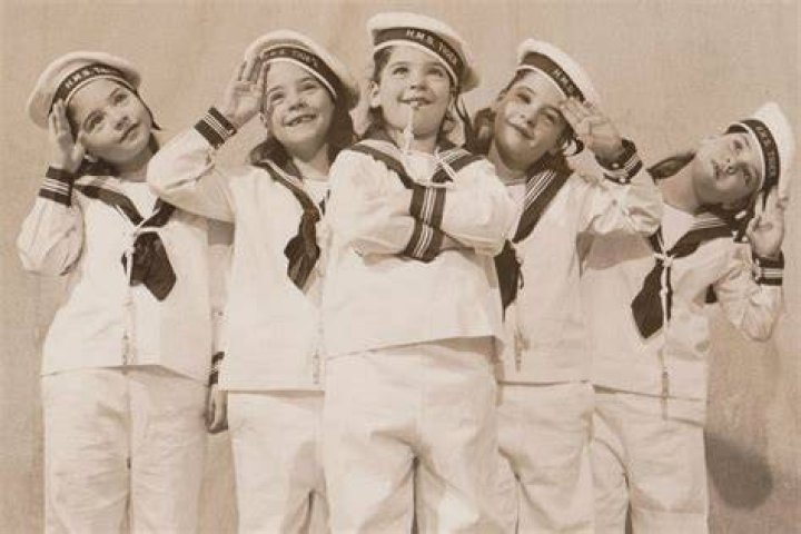 Dionne Quintuplets Dressed As Sailors