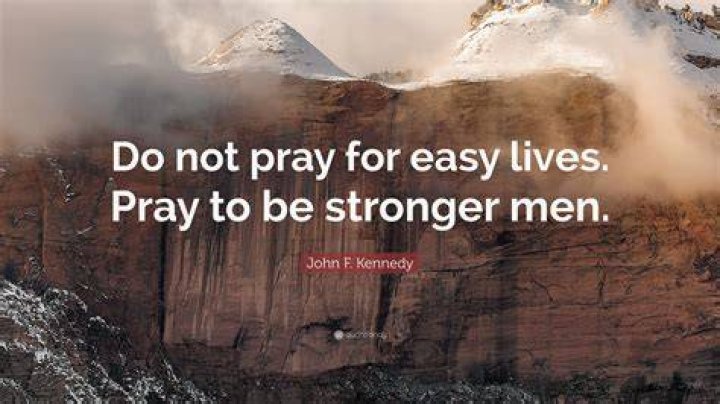 Do Not Pray For An Easy Life