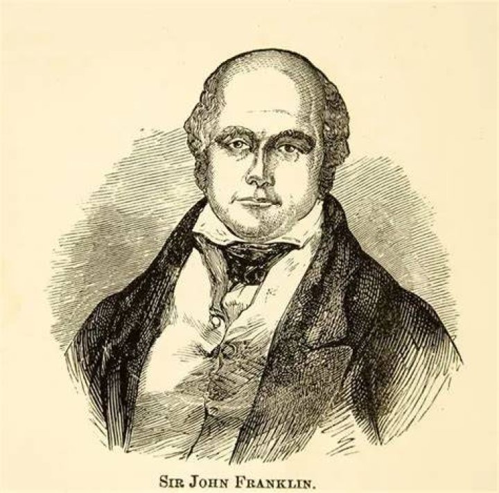 Engraving Of John Franklin Posing