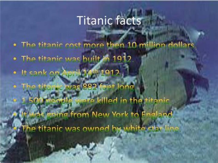 Facts About The Titanic