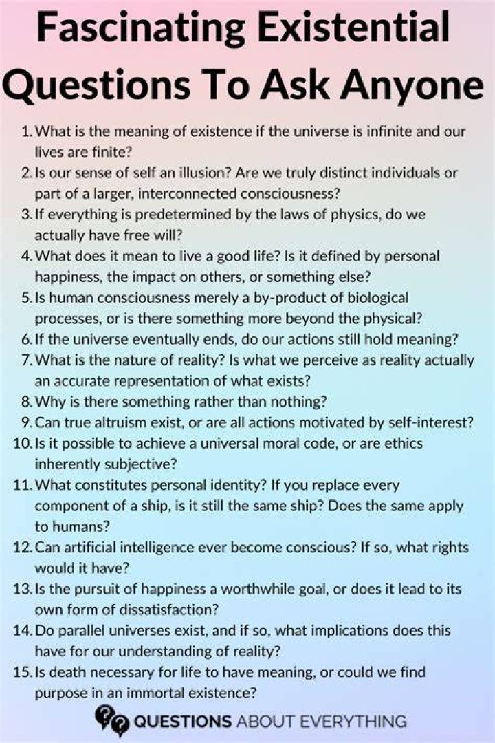 Fascinating Questions To Think About