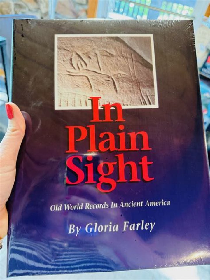 Gloria Farley With The Oklahoma Runestone