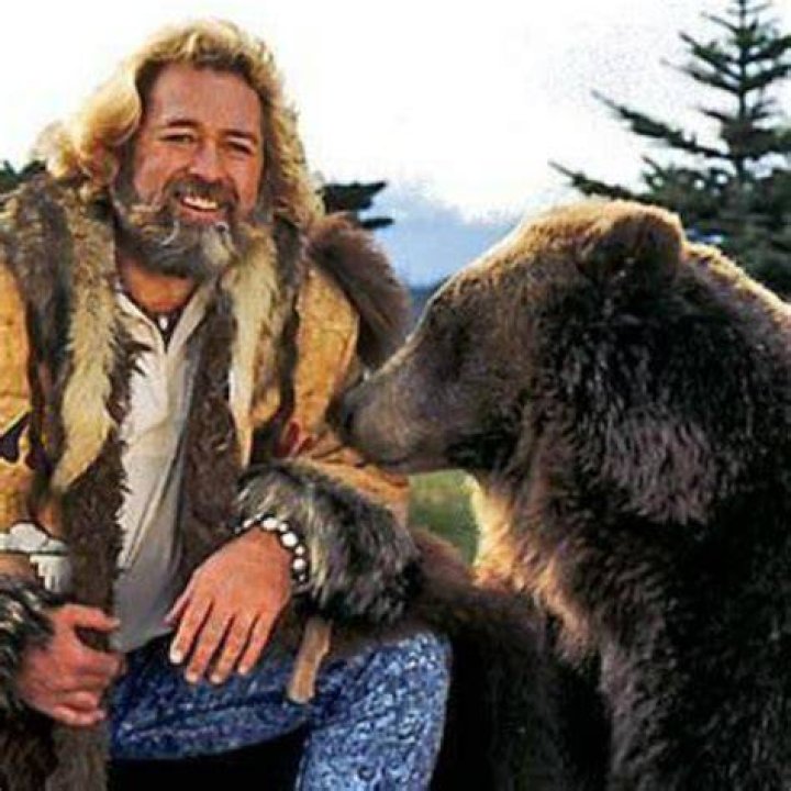 Grizzly Adams With A Grizzly Bear