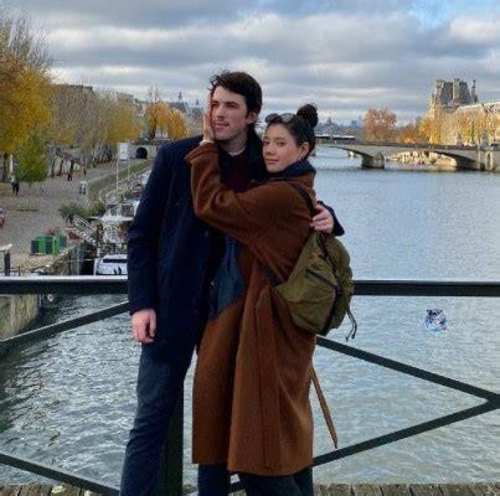 Hanako Greensmith with her boyfriend