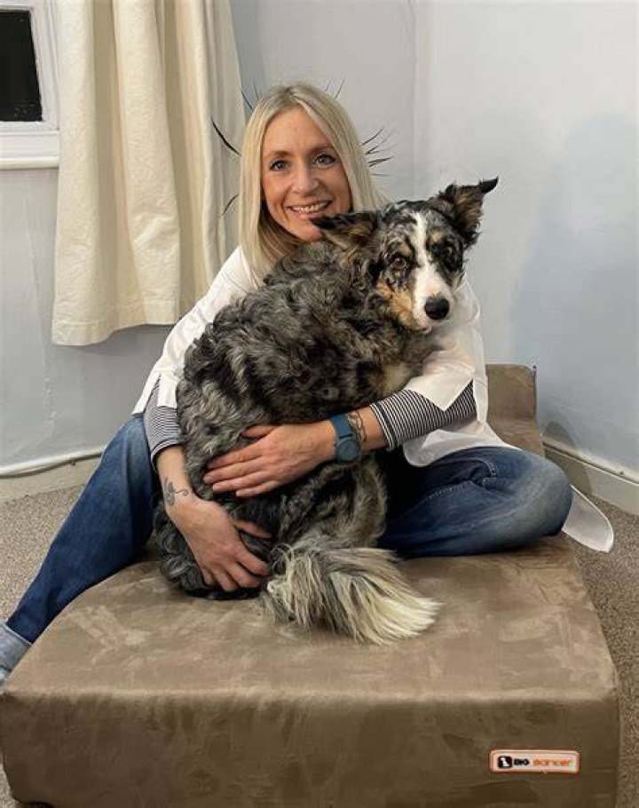 Hannah May with her dog