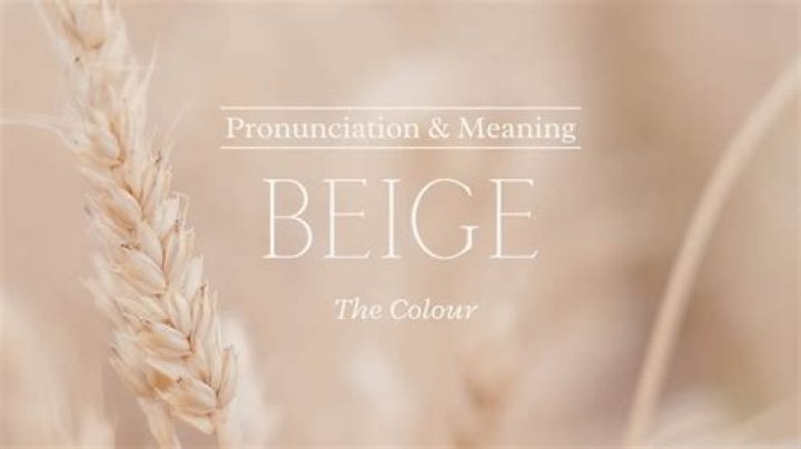 How to pronounce beige