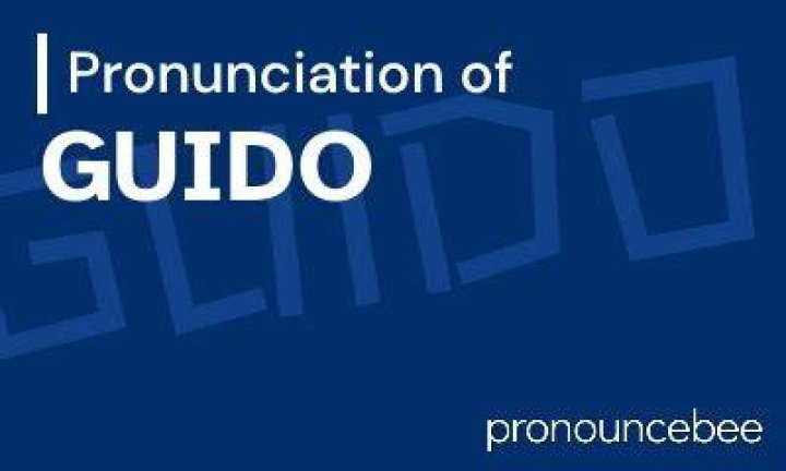 How to pronounce guido