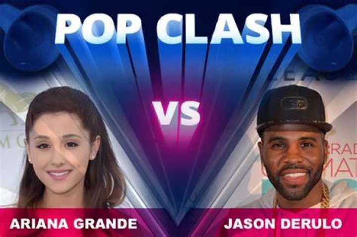 Jason Diaz with Ariana Grande during Grammys Awards