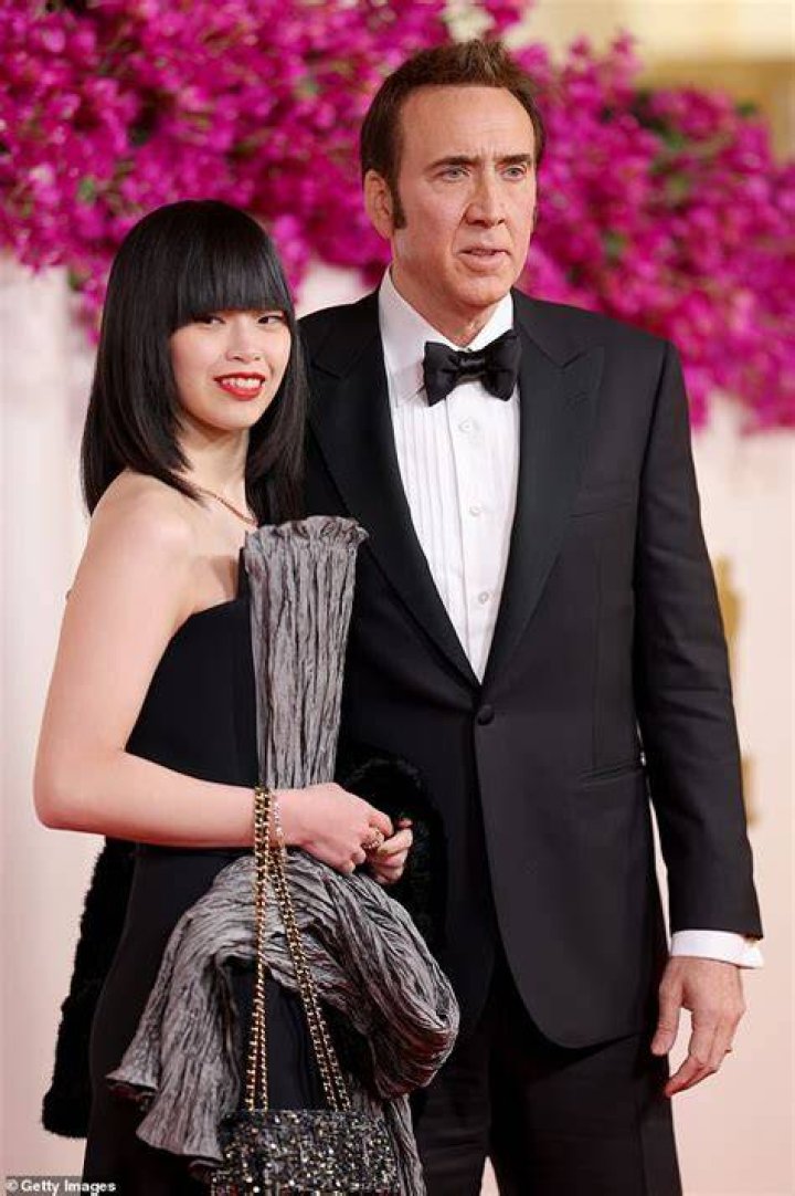 Nicolas Cage with his ex-wife Alice Kim