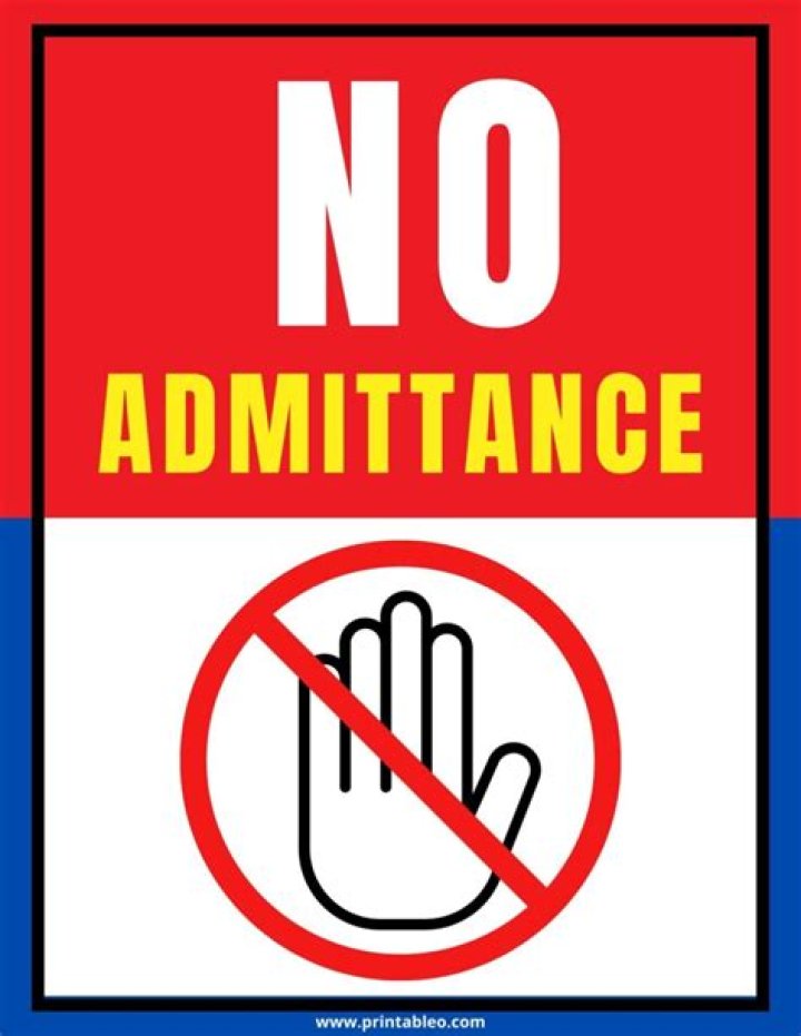 No Admittance