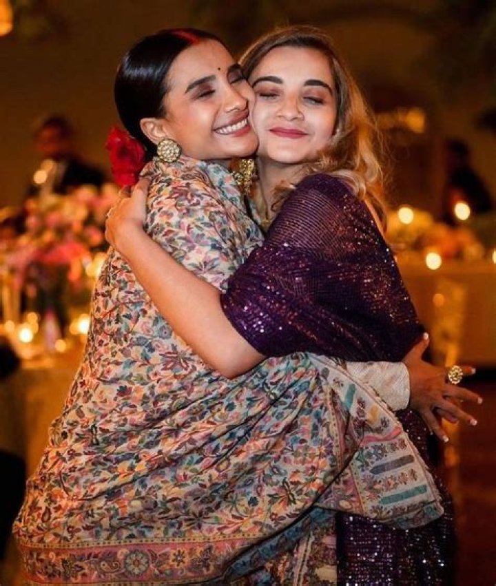 Patralekha Paul with her brother and sister