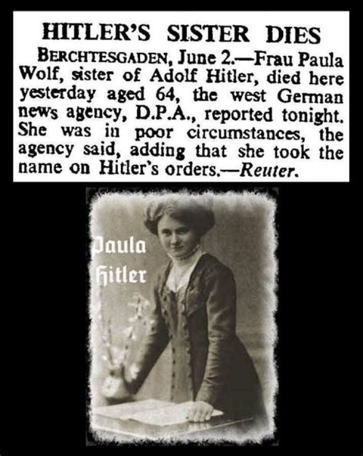 Paula Hitler Later In Life