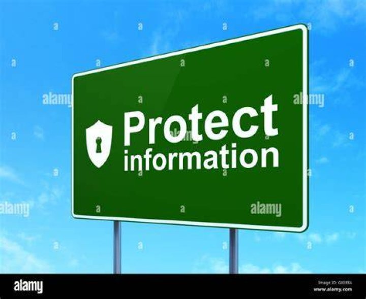 Protect All Information Sign