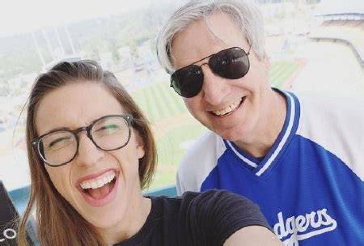 Rachel Ballinger with her dad