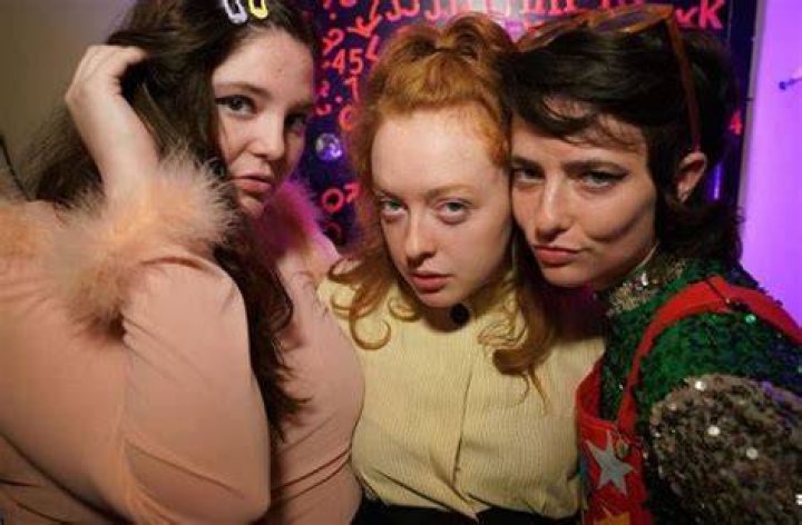 Sarah Squirm with her besties