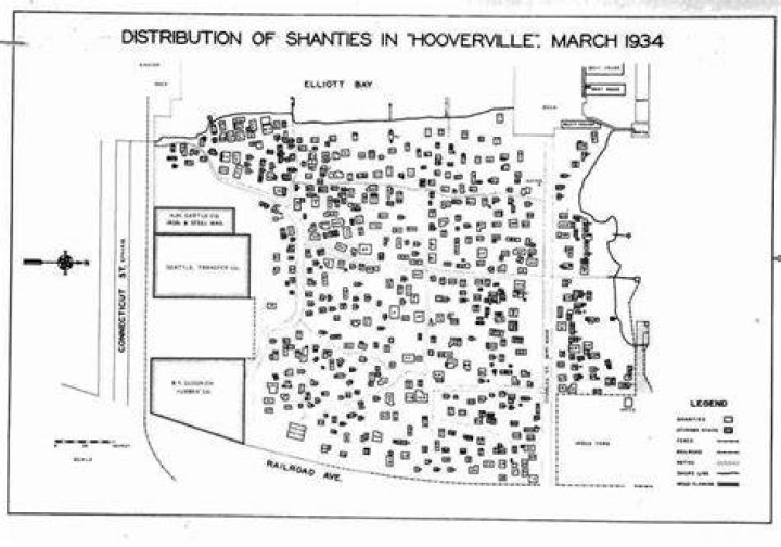 Seattle Hooverville Map