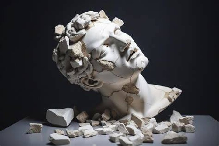 Smashed Roman Statue