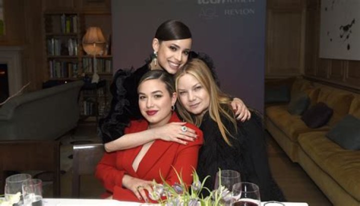 Sofia Carson with her mother, Laura Carson