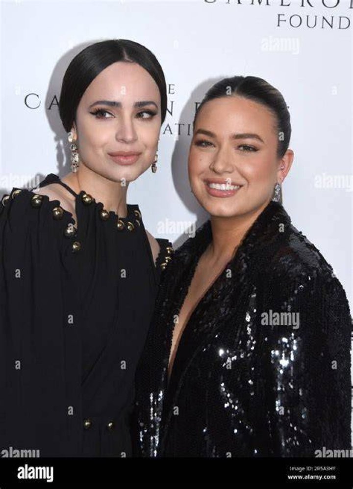 Sofia Carson with sister Pauline Char and actress Tanya Rad