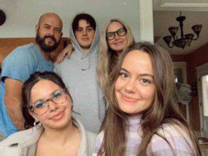 Spencer Barbosa with her family