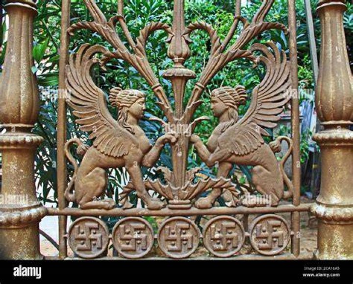 Sphinxes Facing Each Other