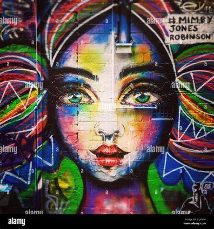 Street Art Girl Face