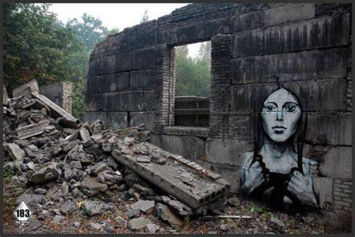 Street Artists Pavel Crumbling Wall