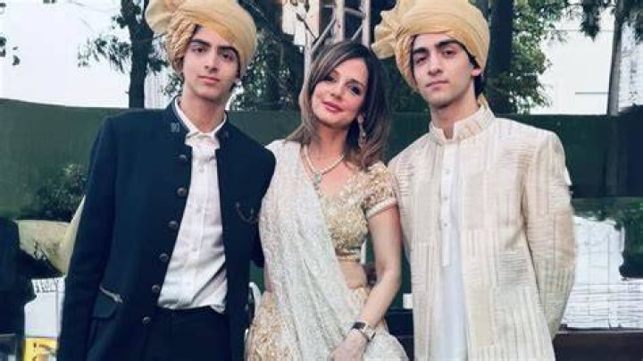 Sussanne Khan with her sons