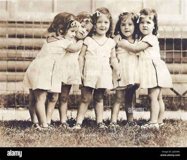 The Dionne Quintuplets In 1937