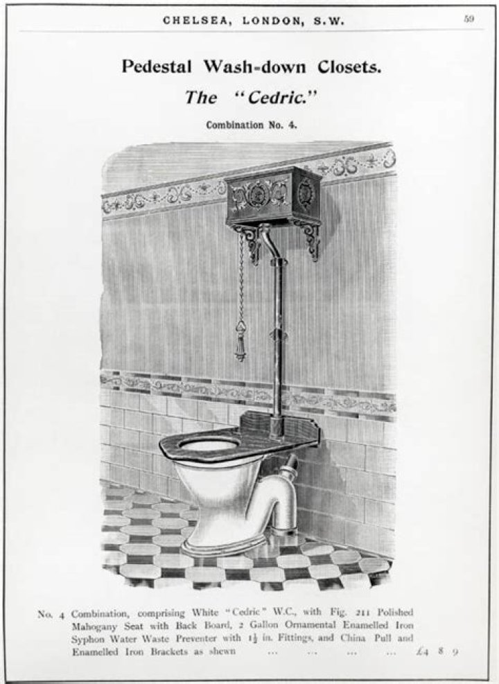 Thomas Crapper Wash Down Closet Advertisement