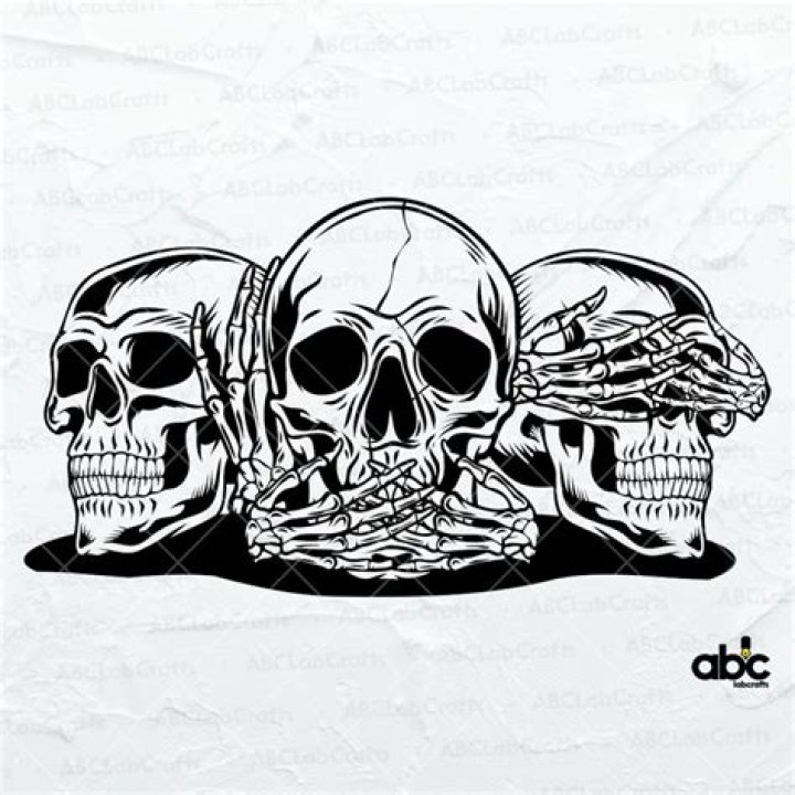Three Skulls At Nis Skull Tower