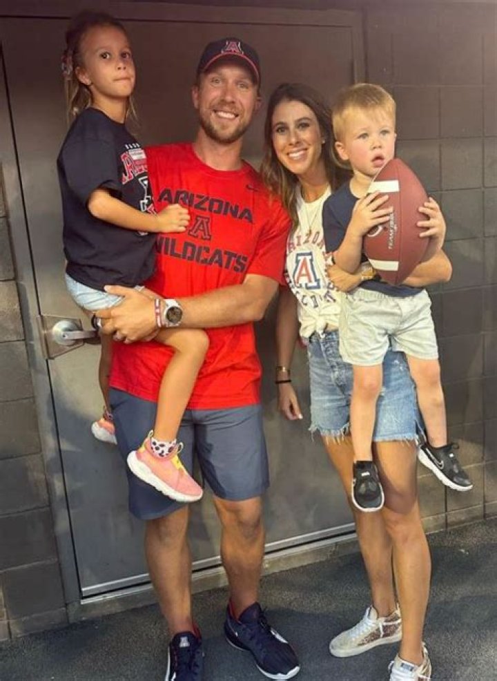 Tori Moore with her husband Nick Foles and her kids