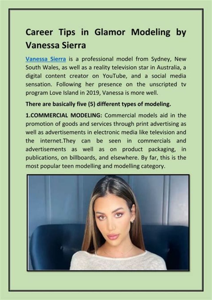 Vanessa Buchholz modeling career