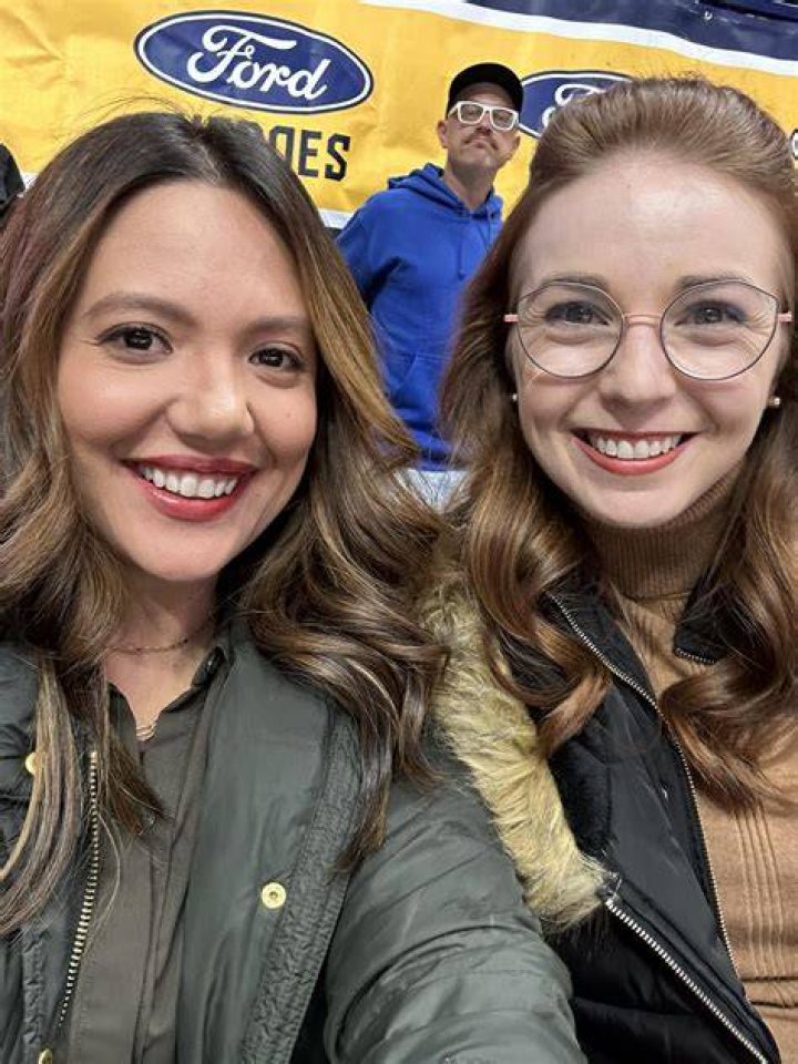 Vanessa Buchholz with her bestie