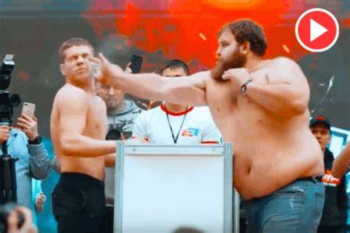 Vasily Kamotskiy Slapping An Opponent